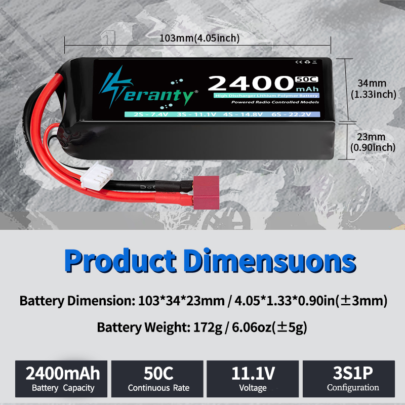 TERANTY 3S 2200/2400/2600mAh L - Drone Battery Lipo incelemesi ve fiyatı