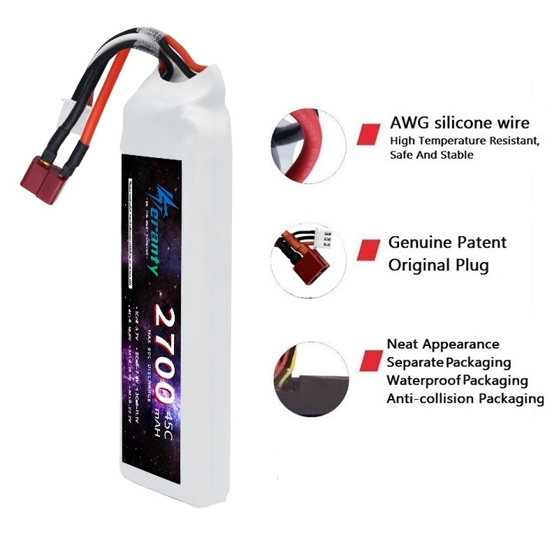 1/3 adet 2S 7.4V Lipo pil 2700 - Drone Battery Lipo incelemesi ve fiyatı