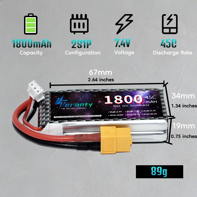 TERANTY 2S 3S 4S 1800mAh Lipo  - Drone Battery Lipo incelemesi ve fiyatı