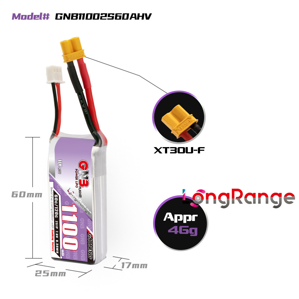 GNB 1100 mAh 2 S 3 S 4 S 6 S 6 - Drone Battery Lipo incelemesi ve fiyatı
